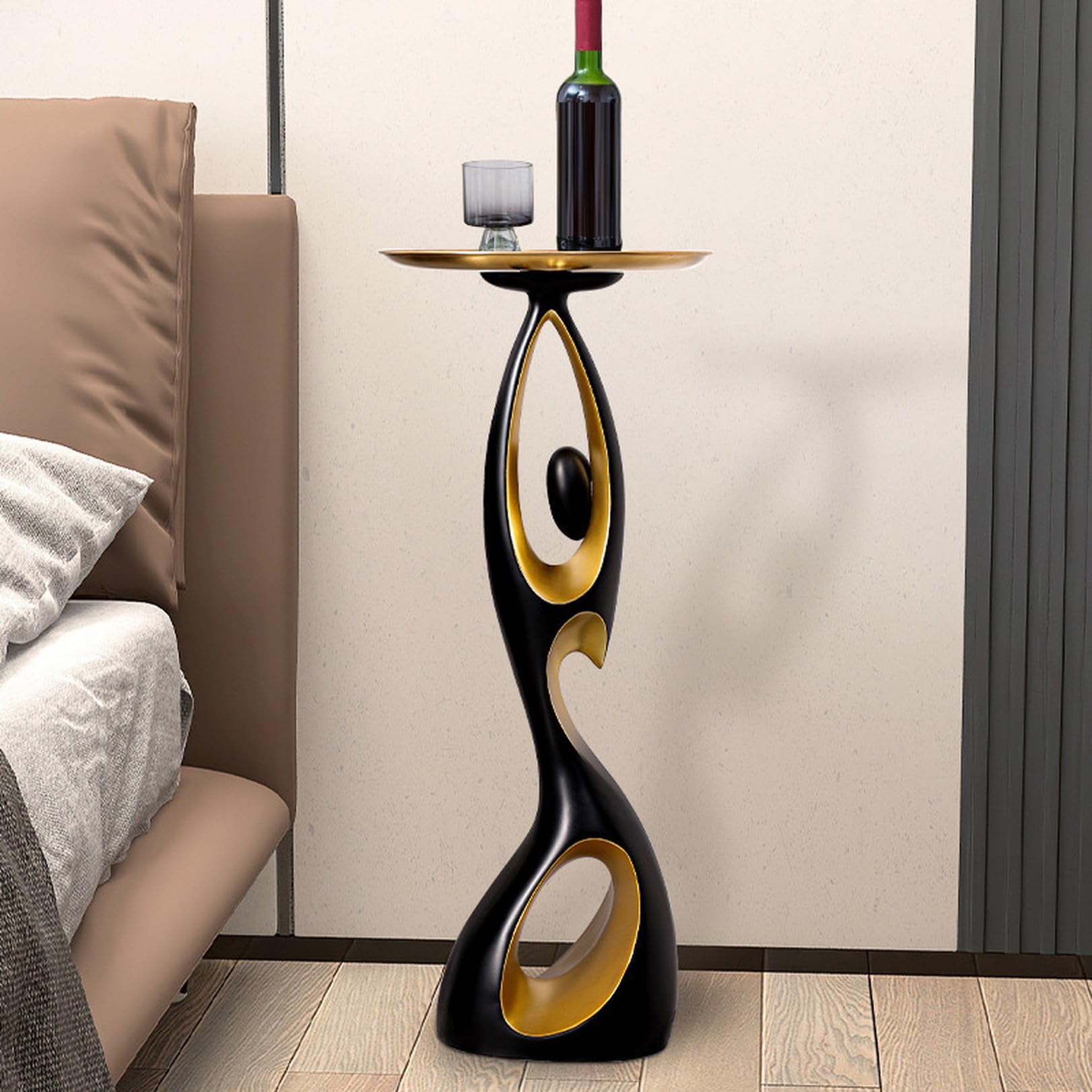 タンテーブル付き　檜置物　インテリア　飾り　オブジェ タンテーブル付き檜置物インテリア飾りオブジェ